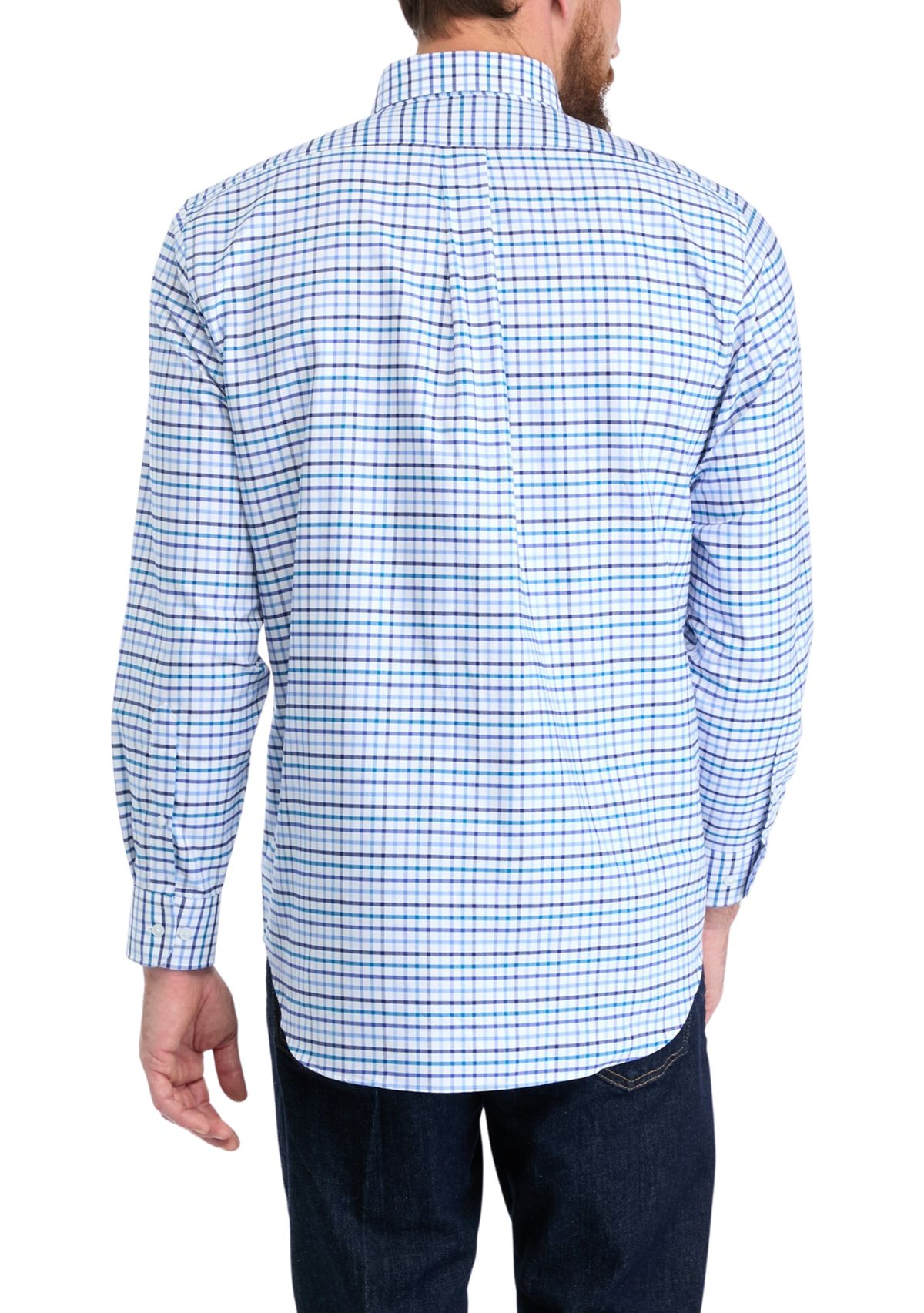 Multi Plaid Dress Shirt 