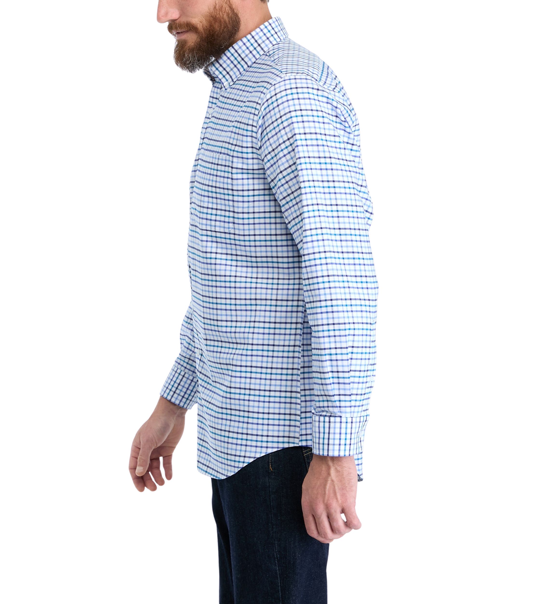 Multi Plaid Dress Shirt 