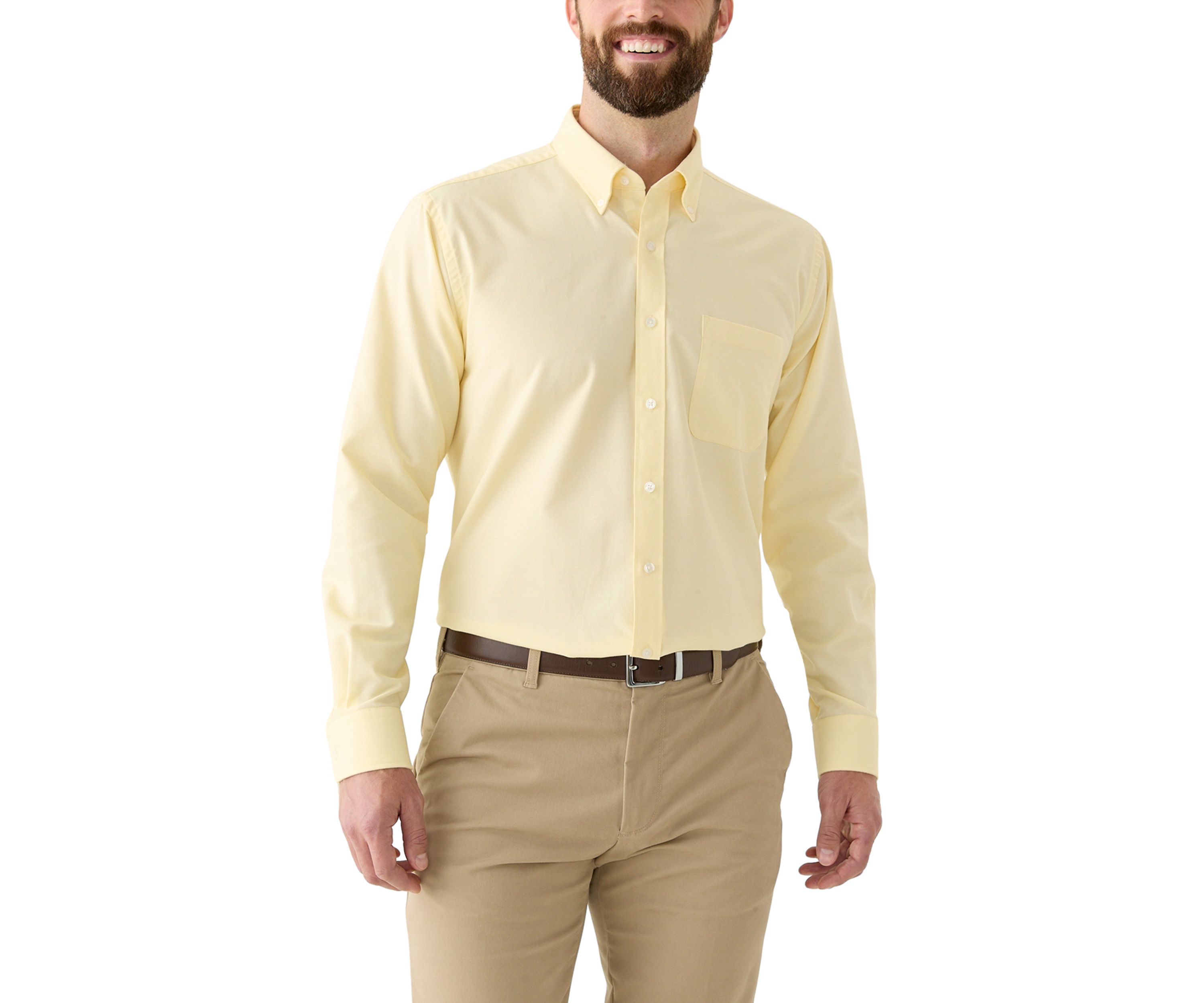  Mens Long Sleeve Button Down Dress Shirt 