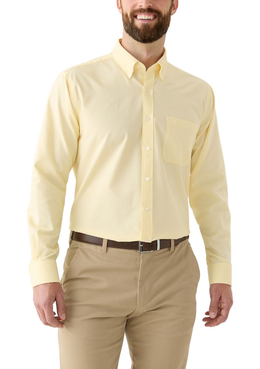  Mens Long Sleeve Button Down Dress Shirt 
