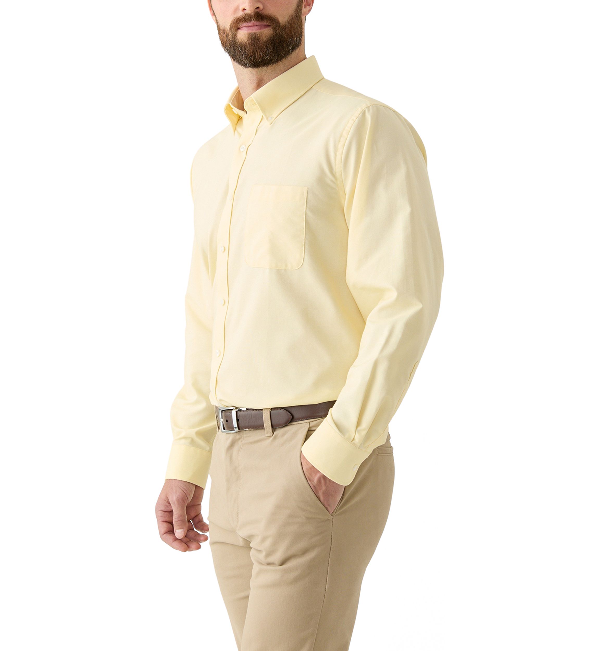  Mens Long Sleeve Button Down Dress Shirt 