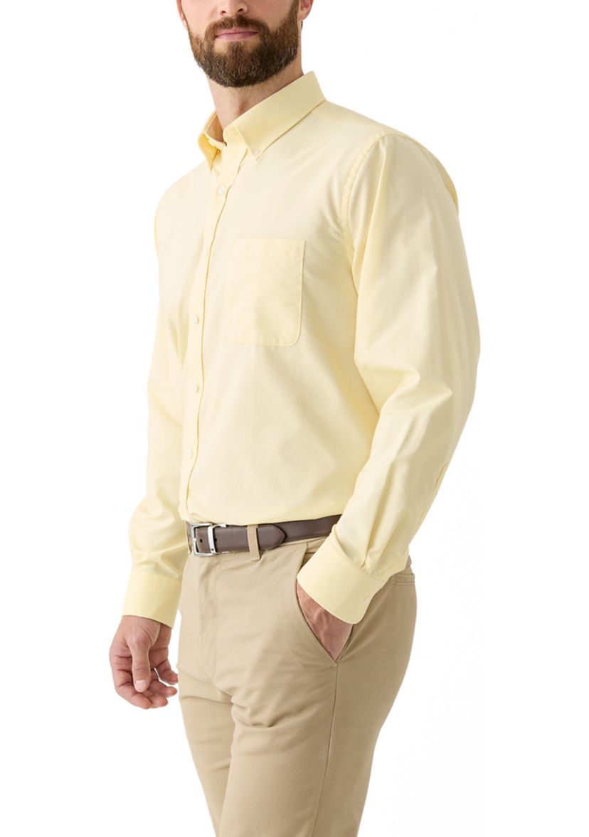  Mens Long Sleeve Button Down Dress Shirt 