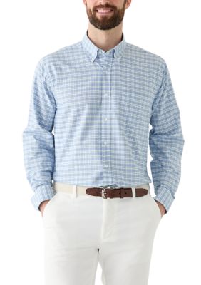 Saddlebred Men’s Checkered Oxford Shirt, 17 – 17.5 32/33