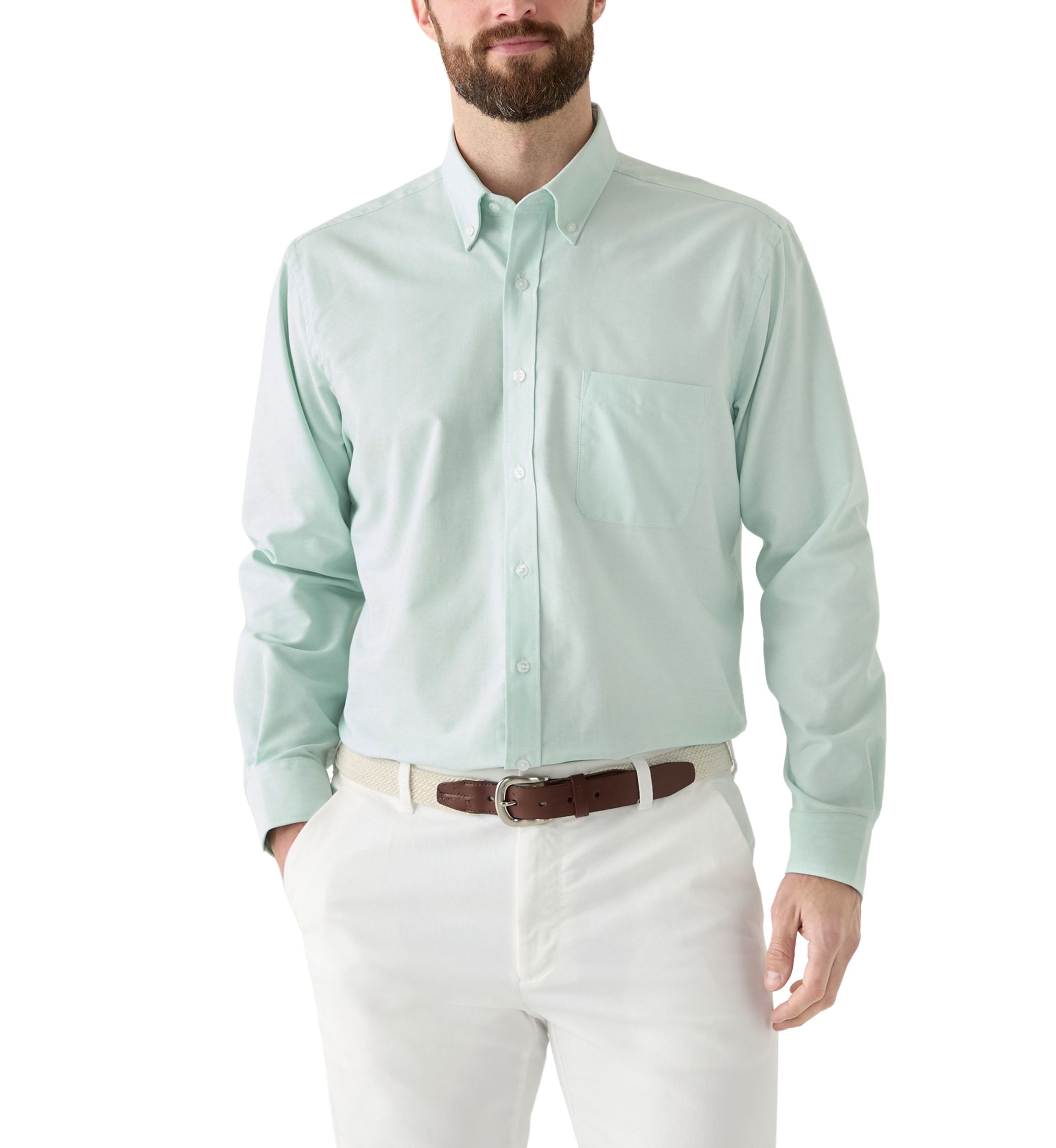 Solid Oxford Dress Shirt 