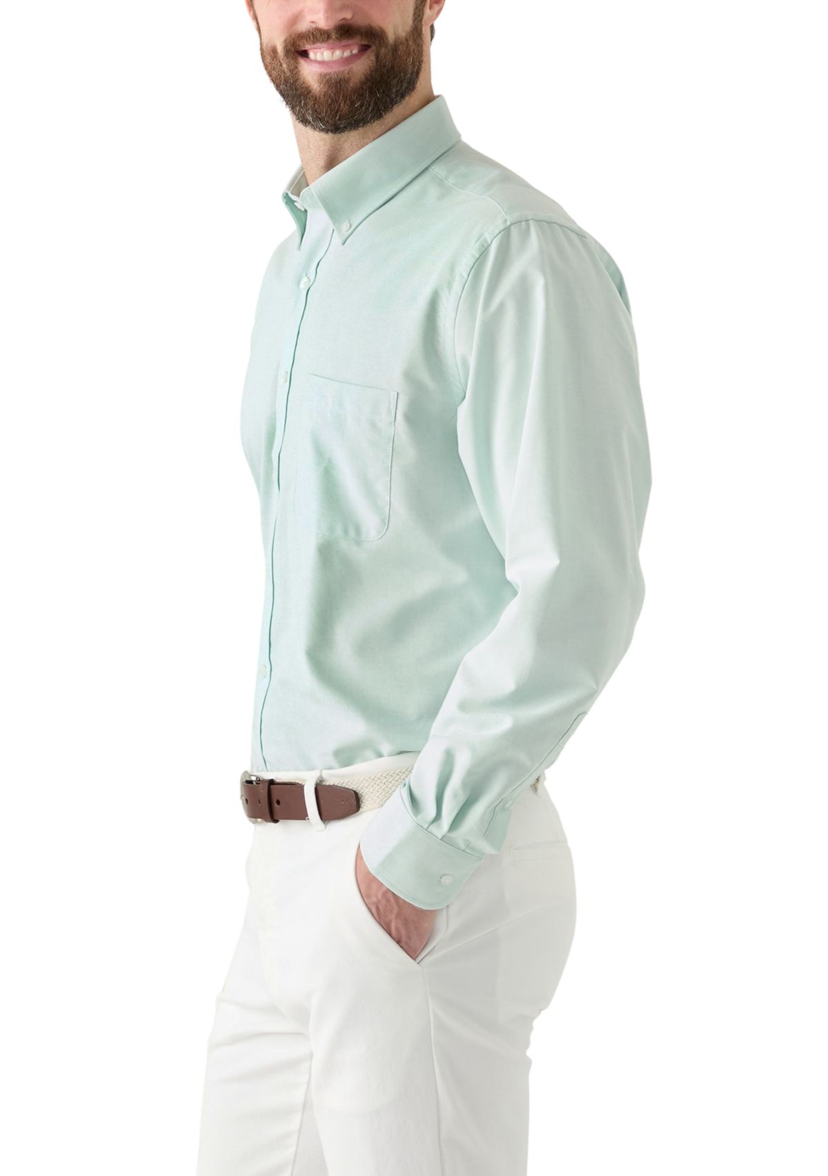 Solid Oxford Dress Shirt 