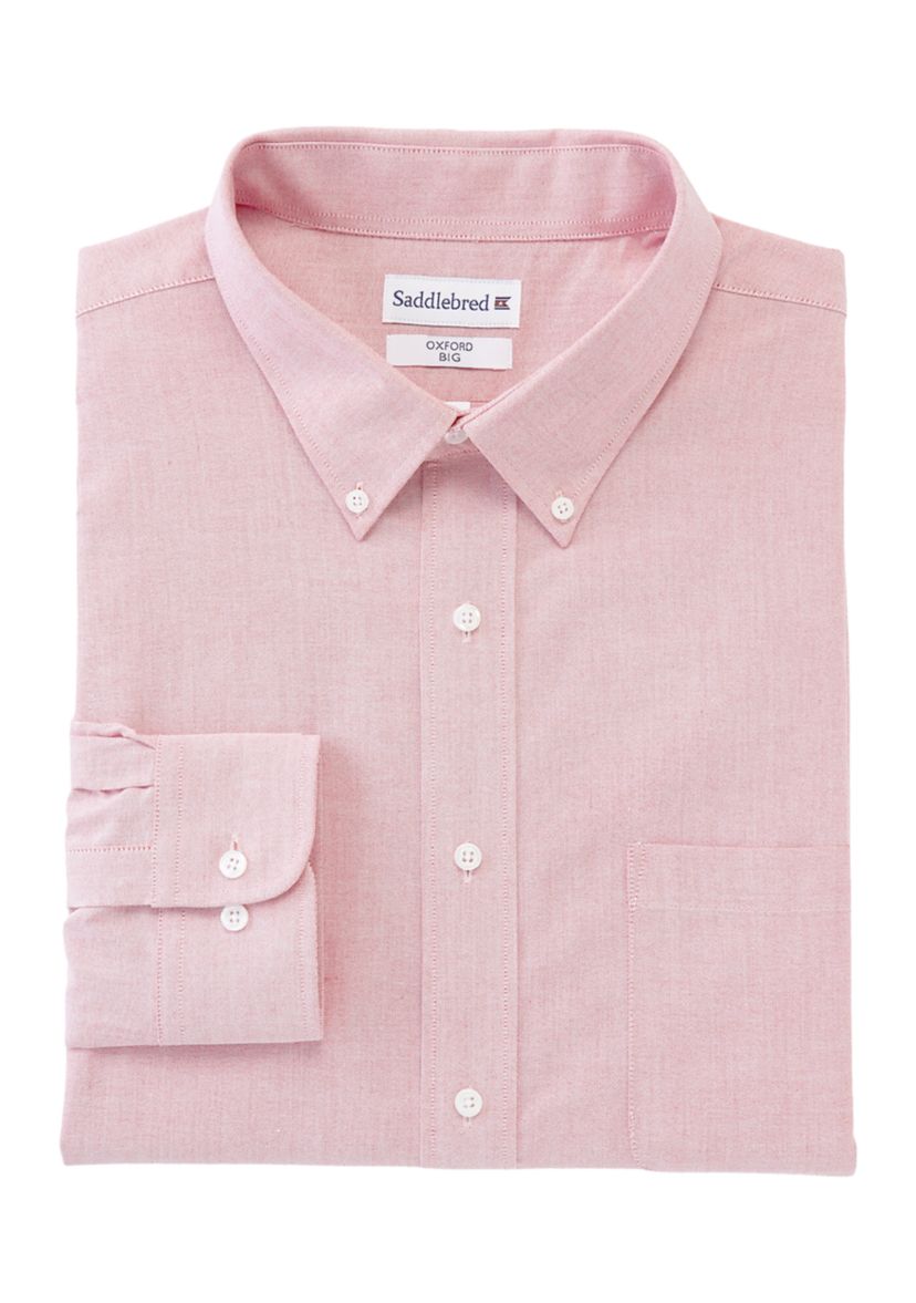 Mens Big Button Down Collar Oxford Shirt