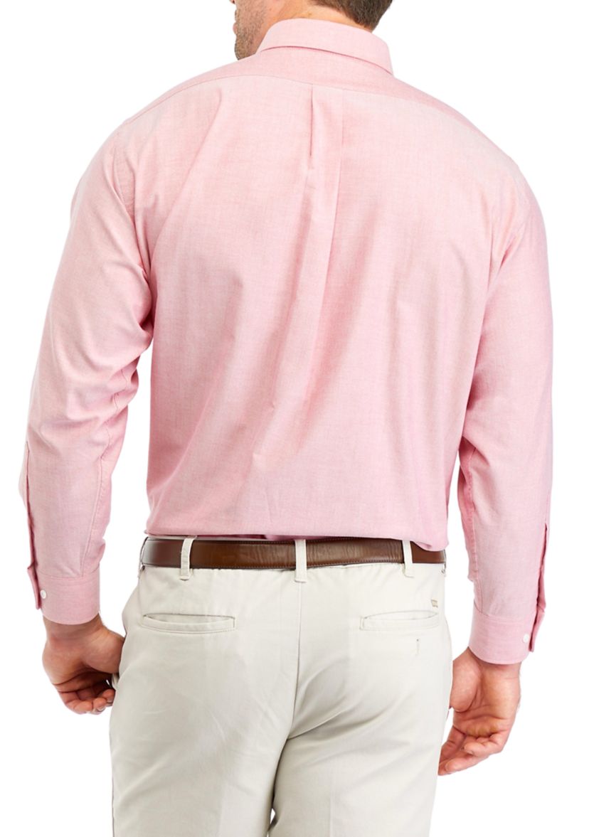 Mens Big Button Down Collar Oxford Shirt