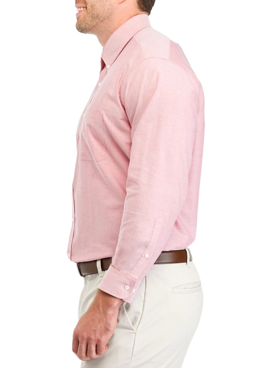 Mens Big Button Down Collar Oxford Shirt