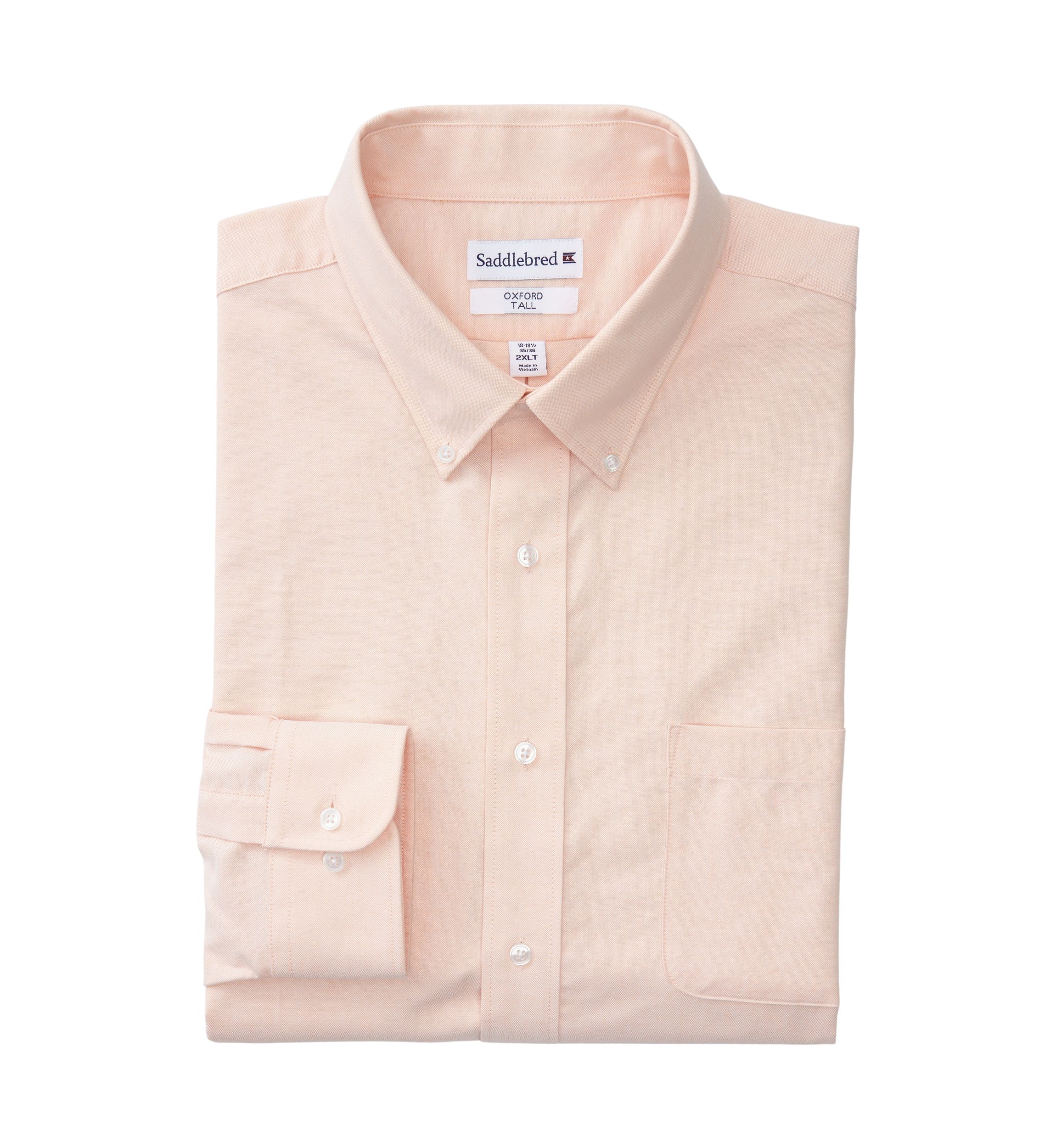 Mens Big Solid Oxford Button Down Shirt