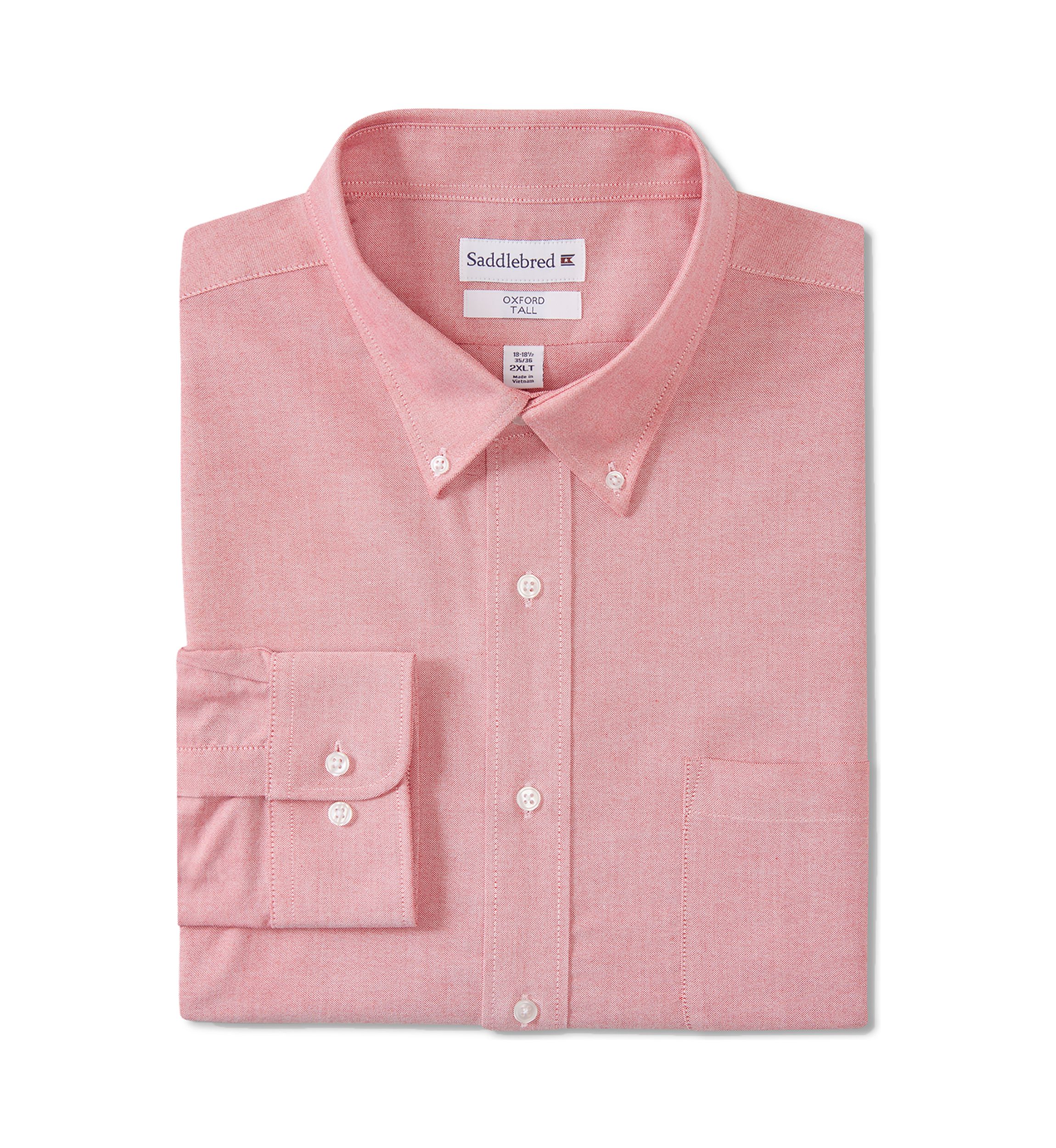 Mens Tall Button-Down Collar Oxford Shirt 