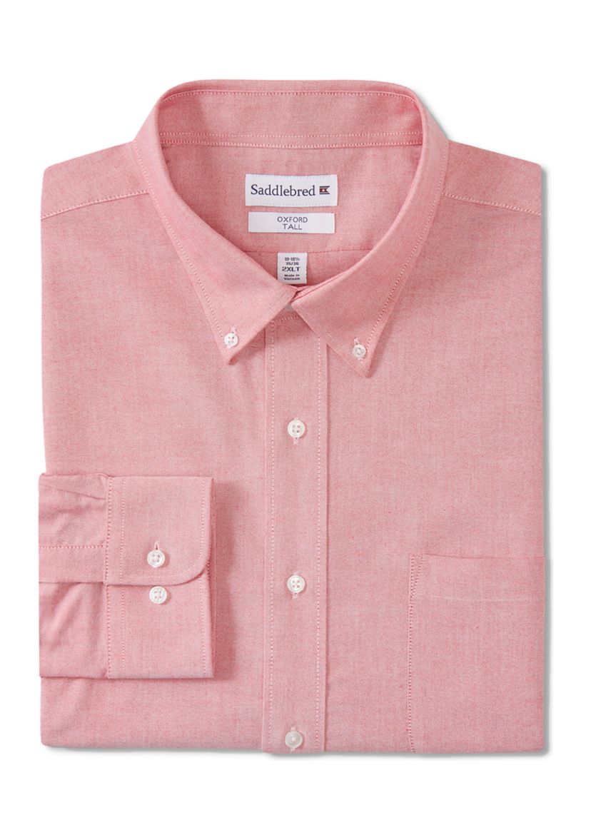 Mens Tall Button-Down Collar Oxford Shirt 