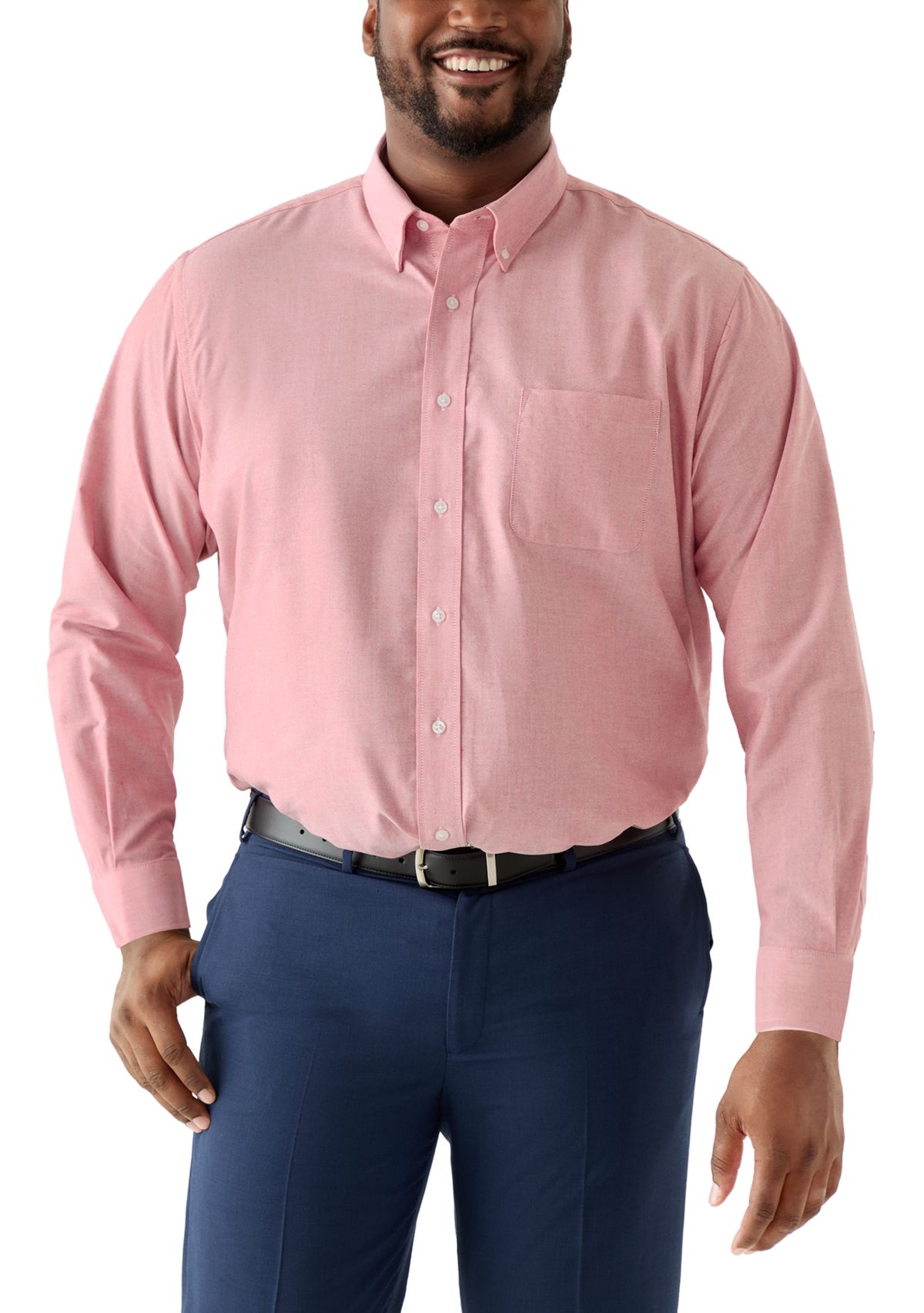 Big & Tall Button-Down Collar Oxford Shirt 