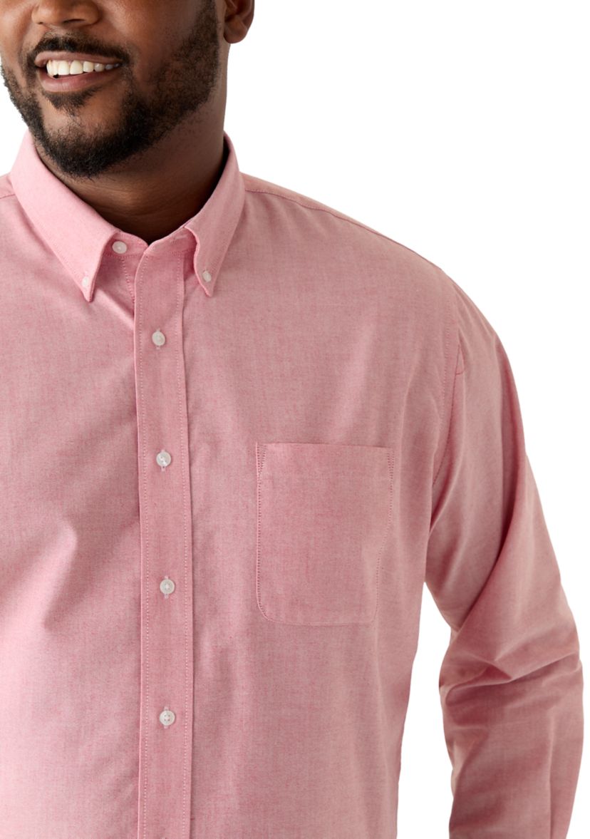 Mens Tall Button-Down Collar Oxford Shirt 