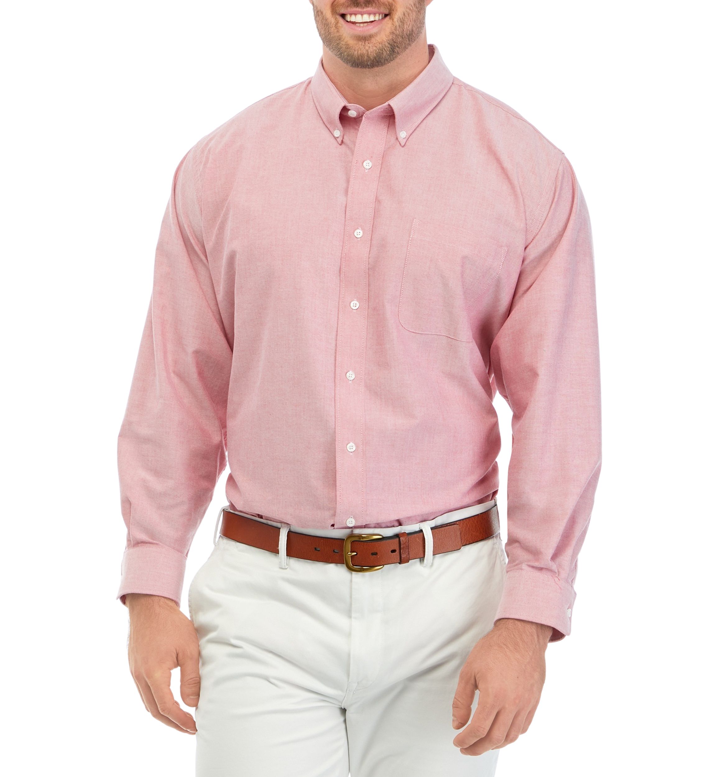 Mens Tall Solid Oxford Shirt 