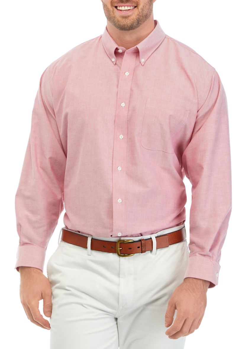 Mens Tall Solid Oxford Shirt 