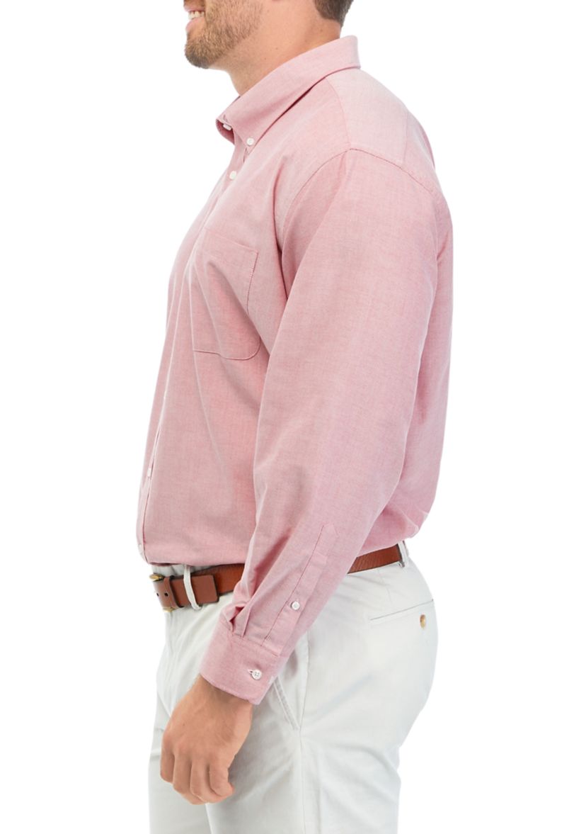 Mens Tall Solid Oxford Shirt 