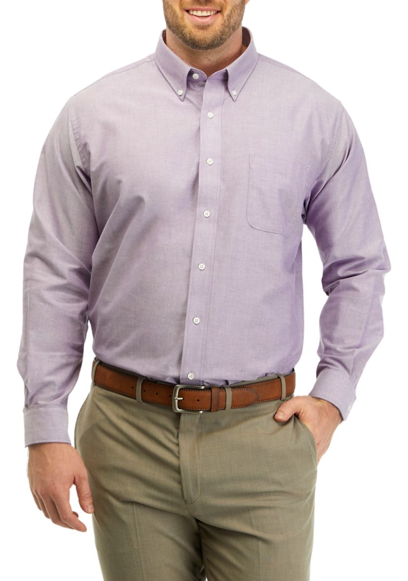 Mens Tall Button Down Collar Oxford Shirt