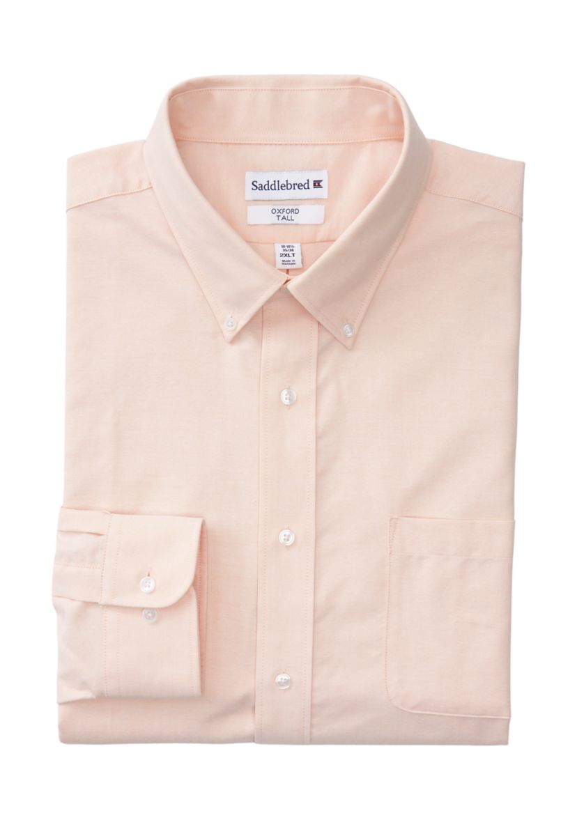 Mens Tall Solid Oxford Shirt
