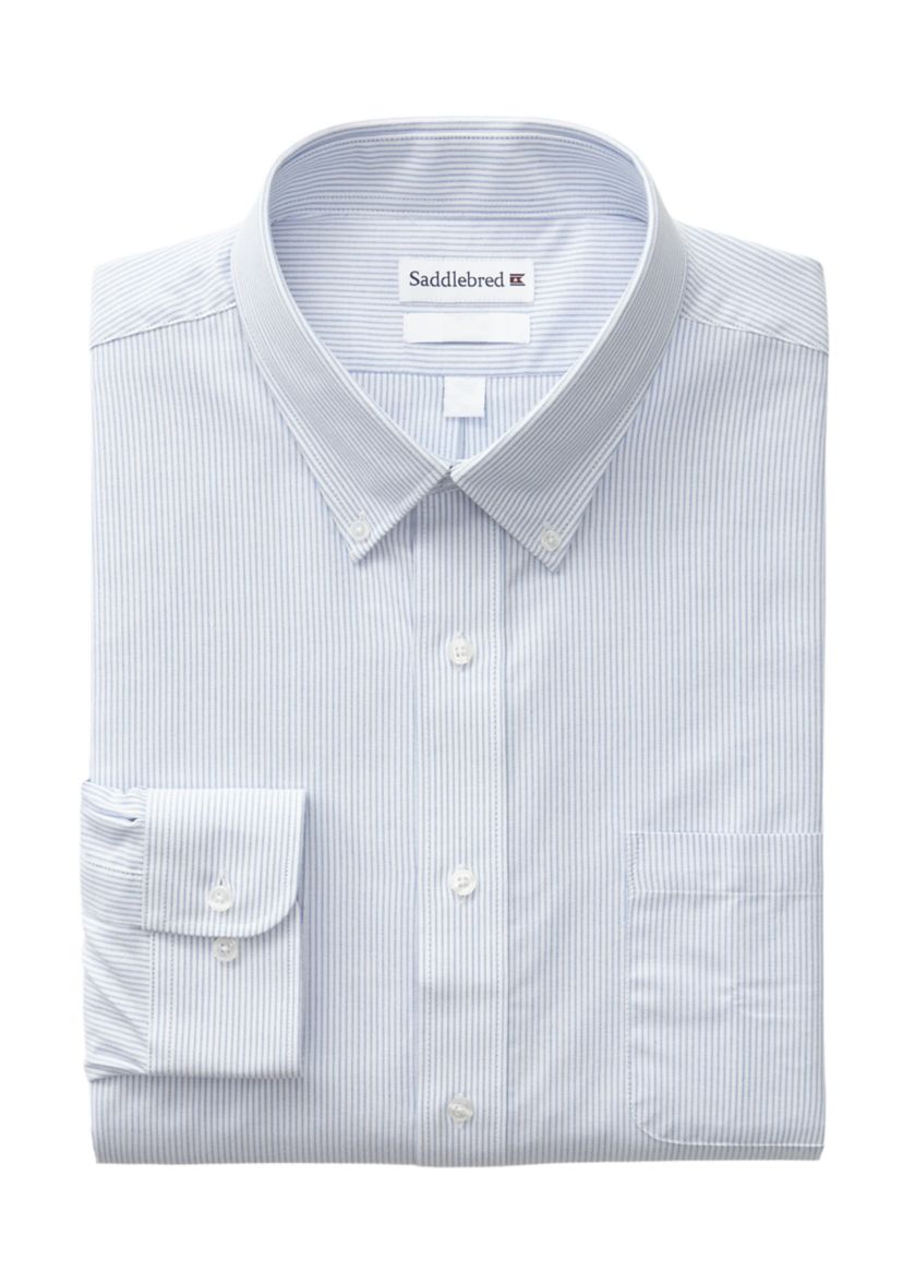 Mens Tall Striped Oxford Shirt