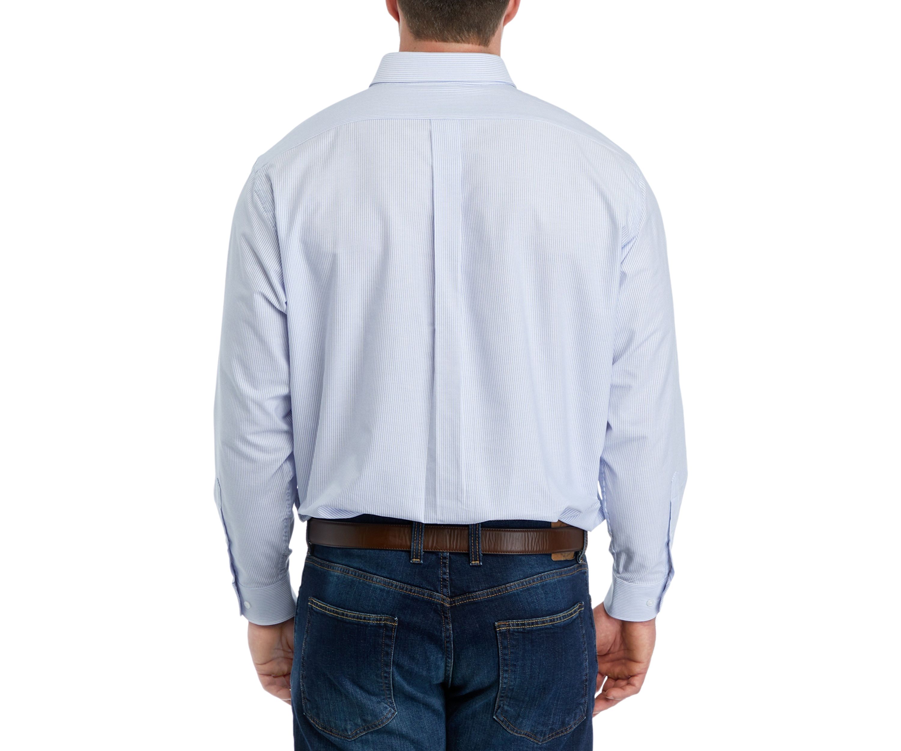 Mens Tall Striped Oxford Shirt