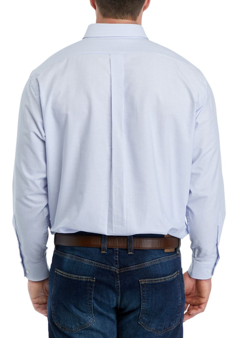 Mens Tall Striped Oxford Shirt
