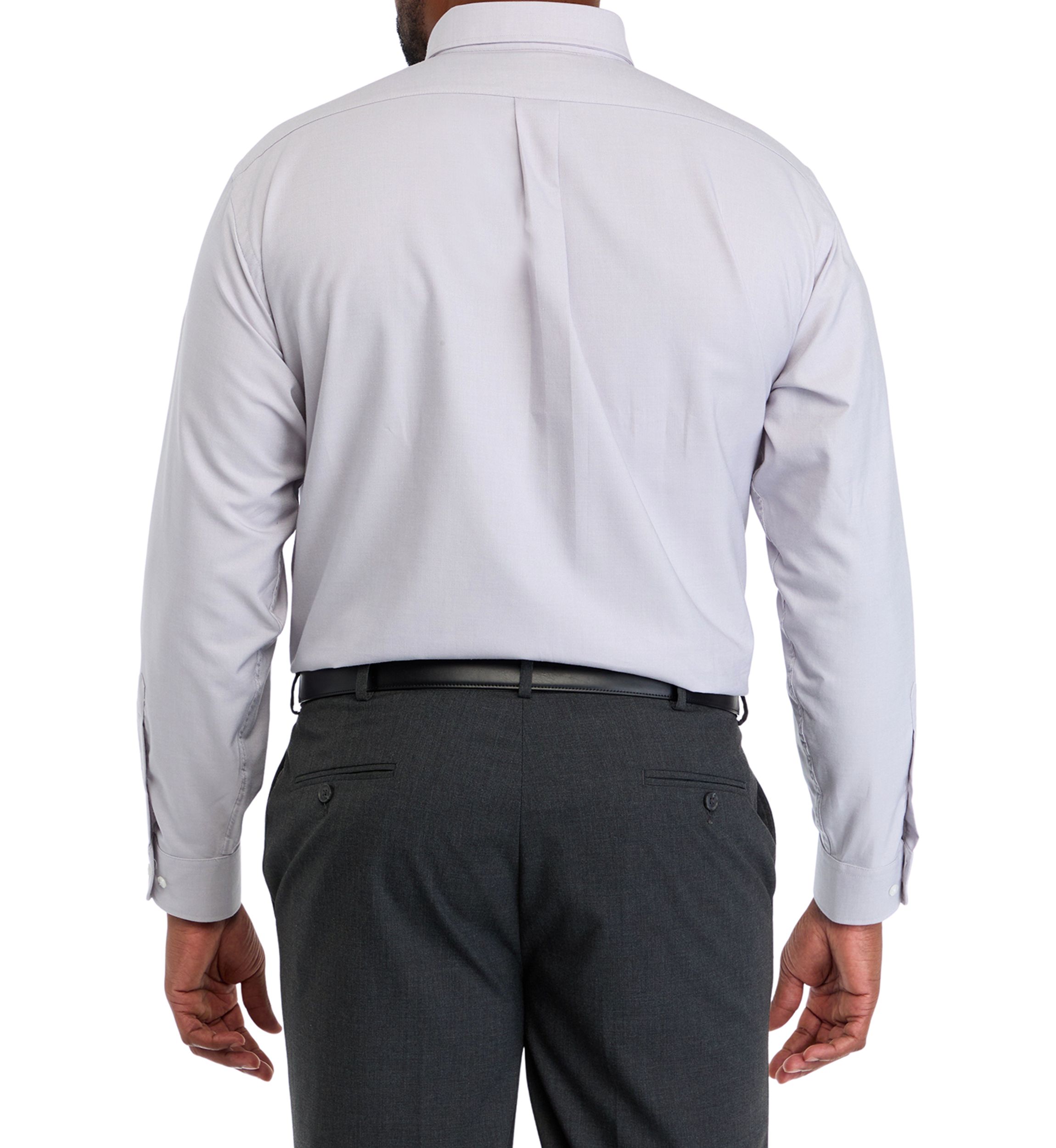 Mens Tall  Fashion Solid Dress Shirt