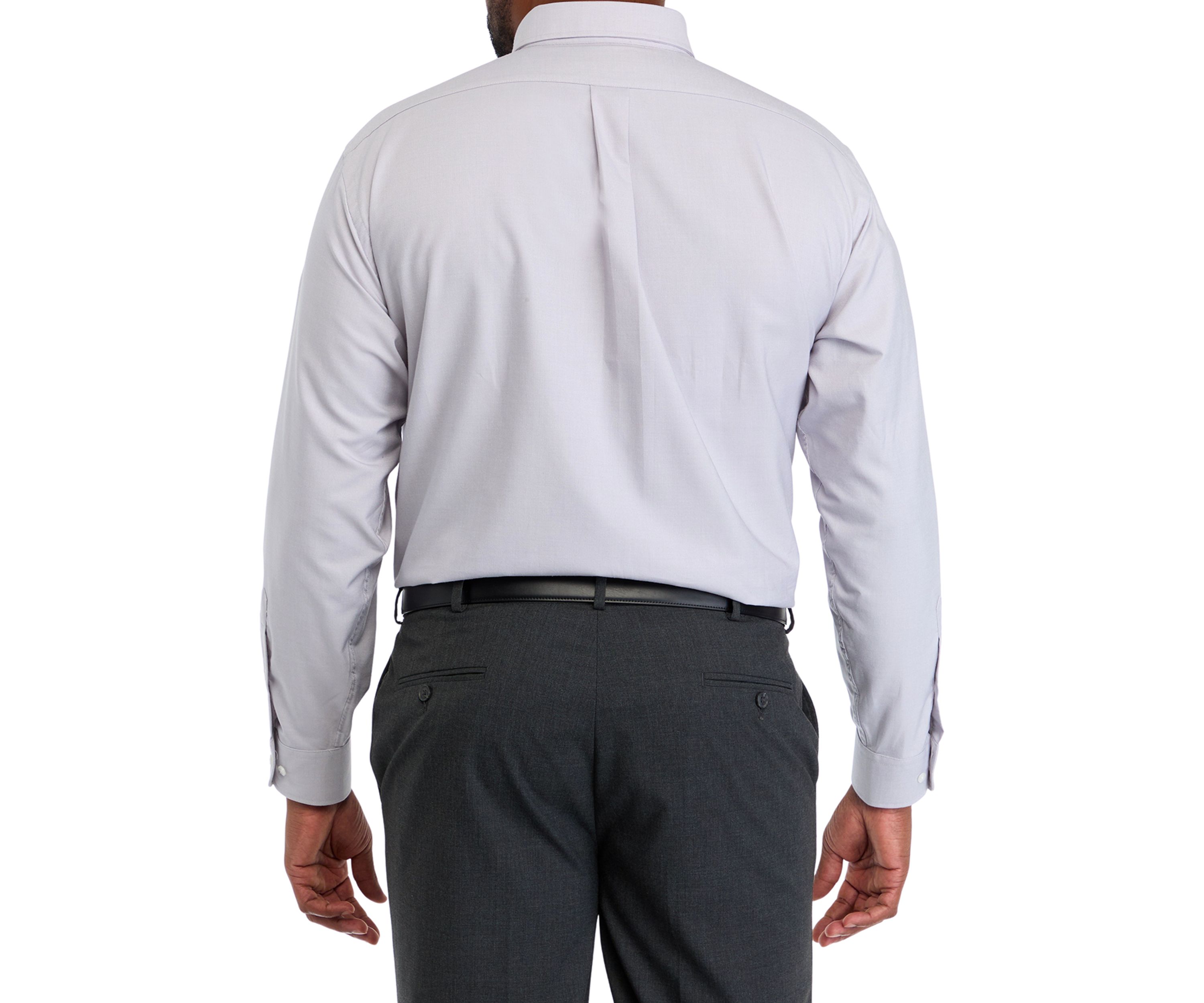 Mens Tall  Fashion Solid Dress Shirt