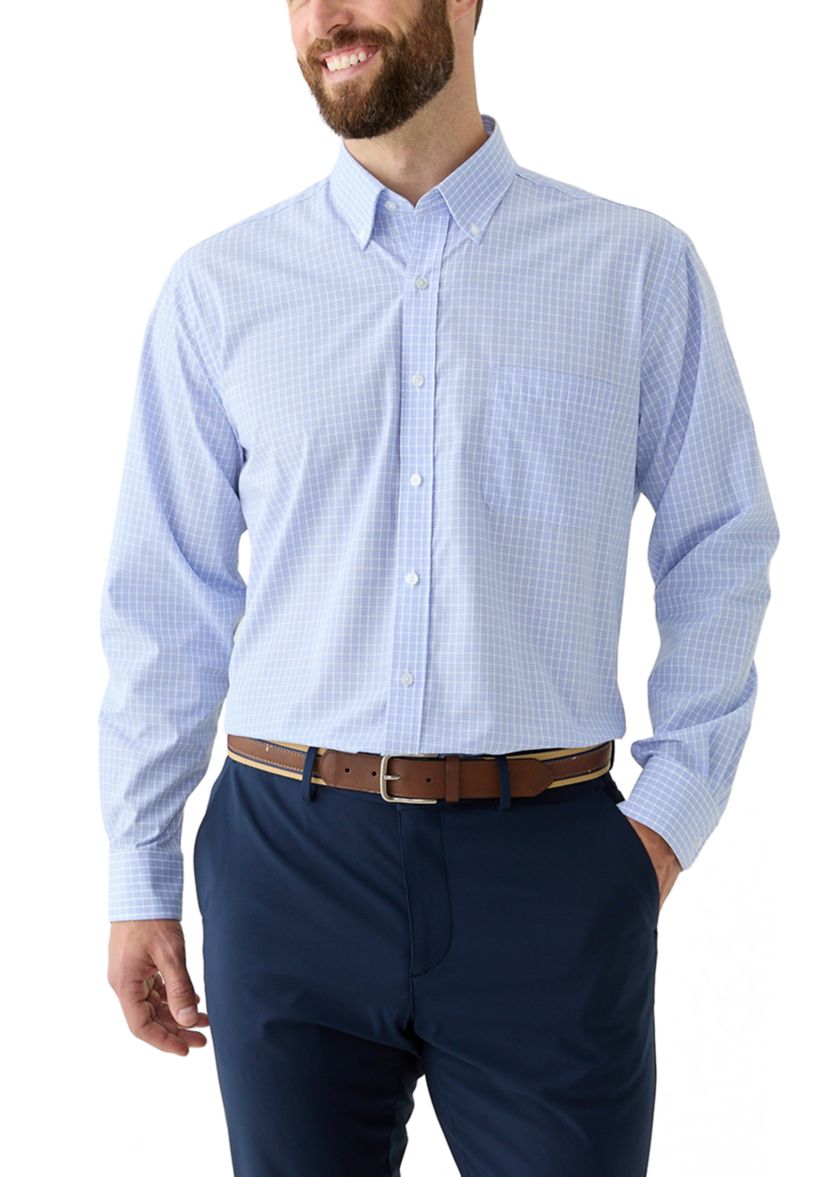	  Mens Long Sleeve Button Down Dress Shirt 