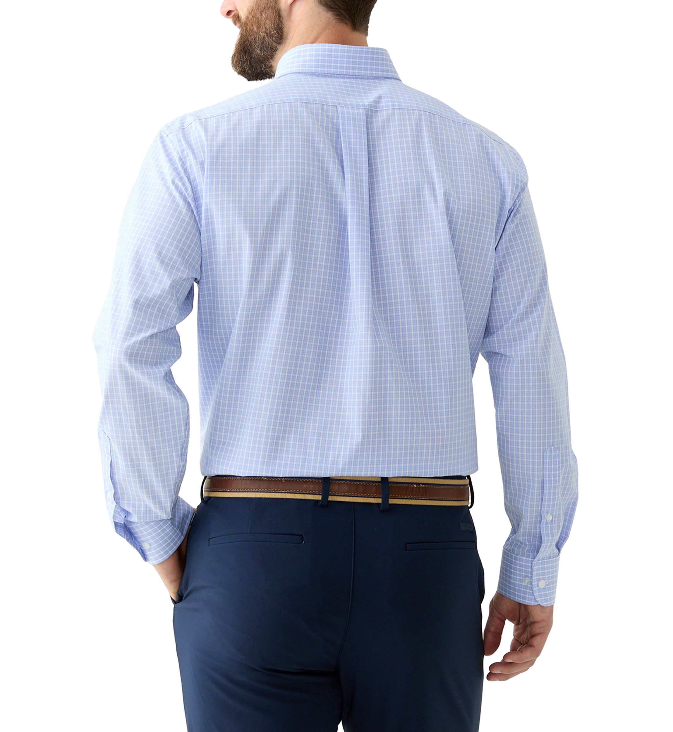 	  Mens Long Sleeve Button Down Dress Shirt 