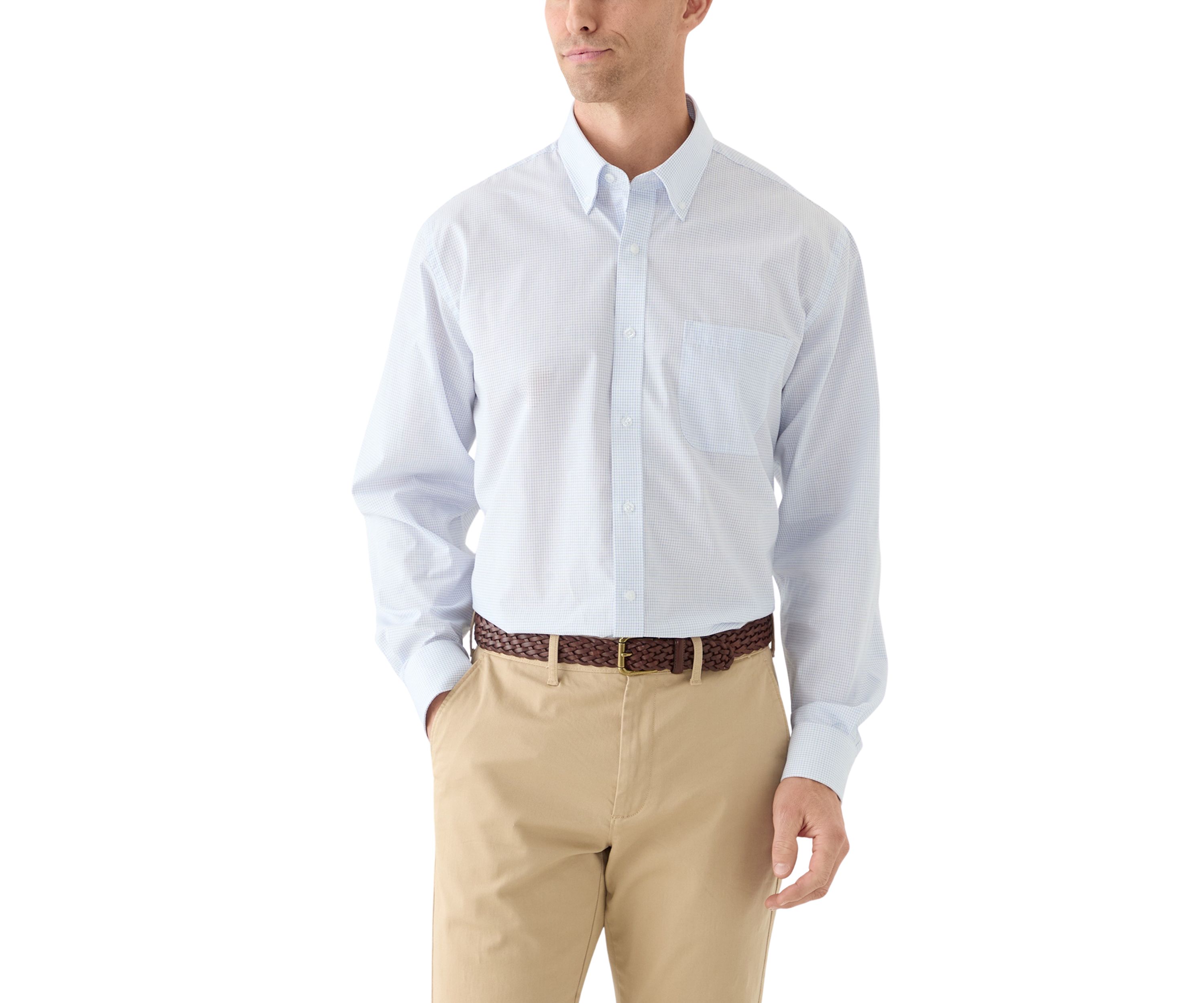Grid Printed Button Down Shirt