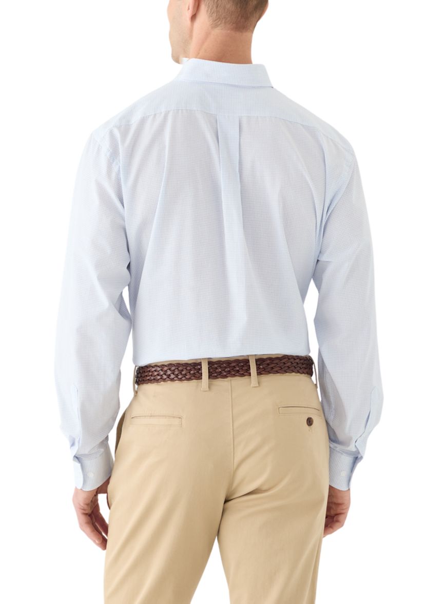 Grid Printed Button Down Shirt