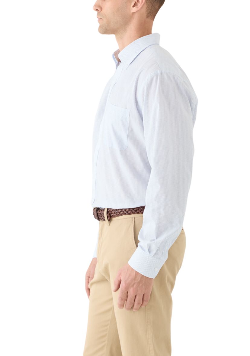 Grid Printed Button Down Shirt
