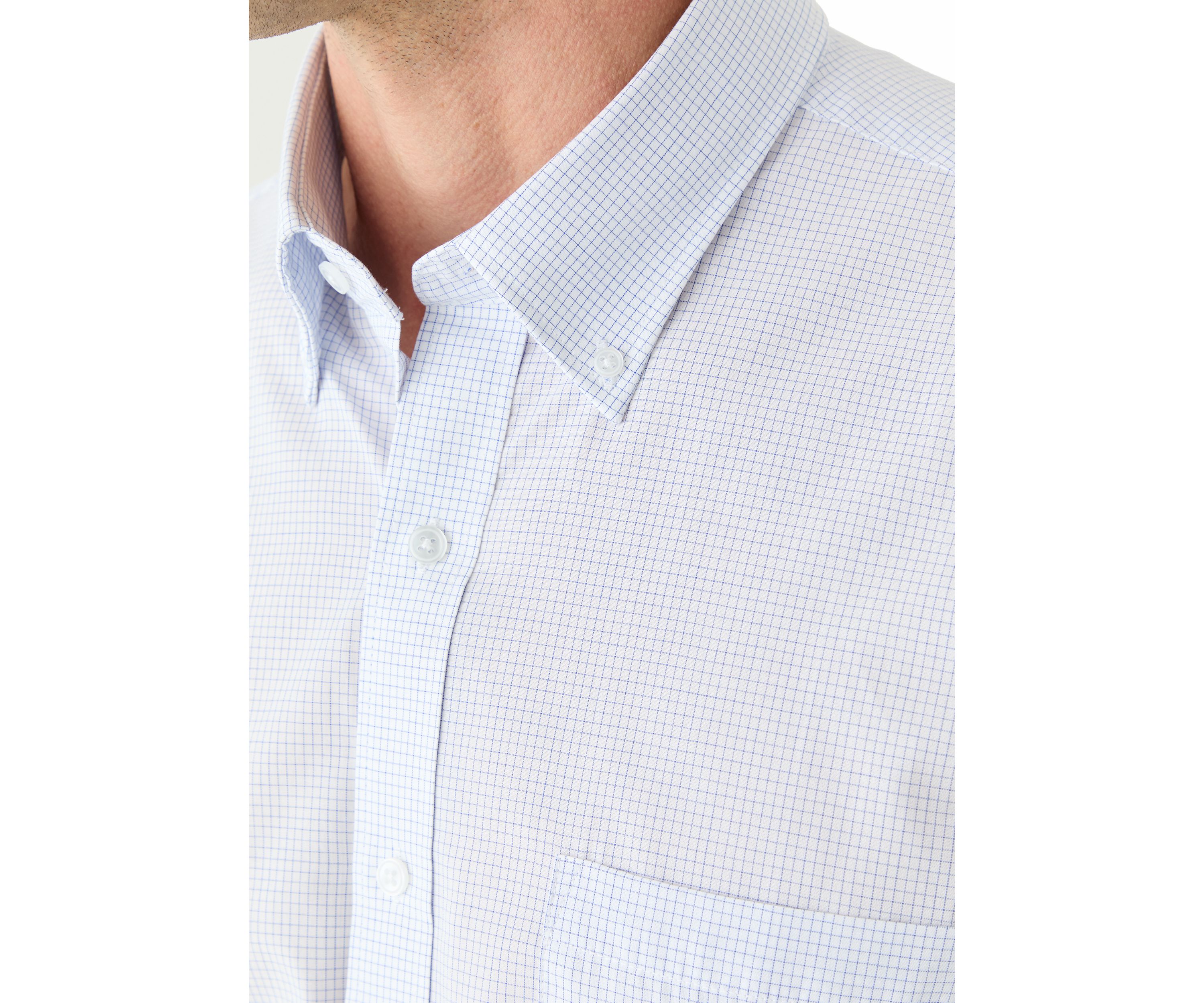 Grid Printed Button Down Shirt