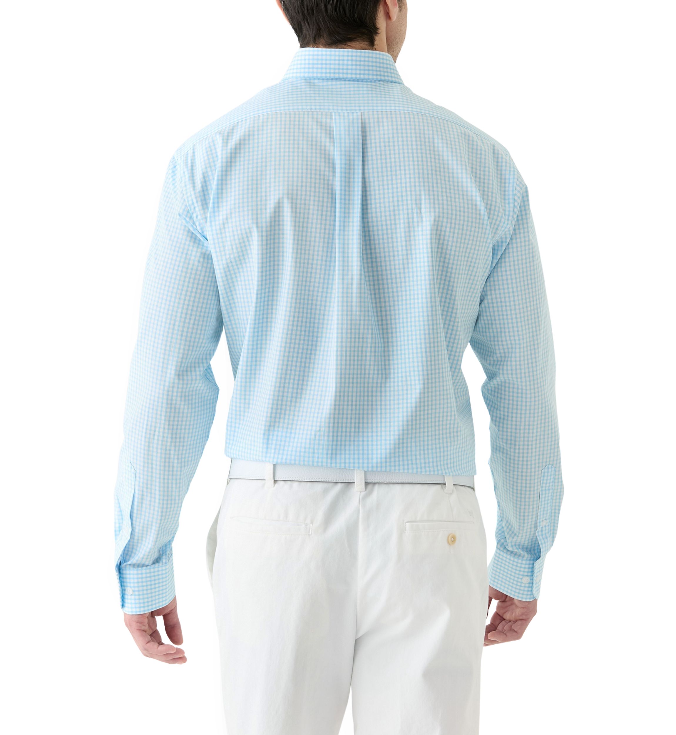 Long Sleeve Checkered Dress Shirt 
