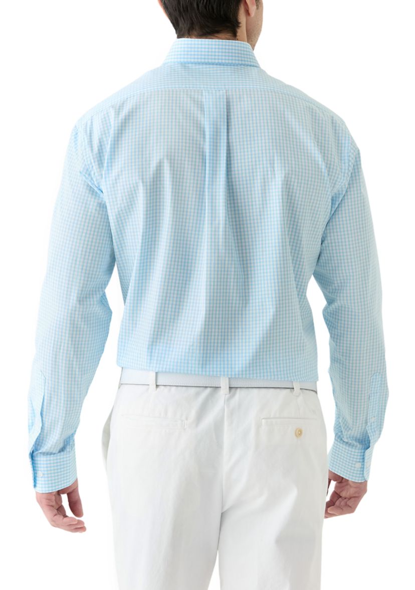 Long Sleeve Checkered Dress Shirt 