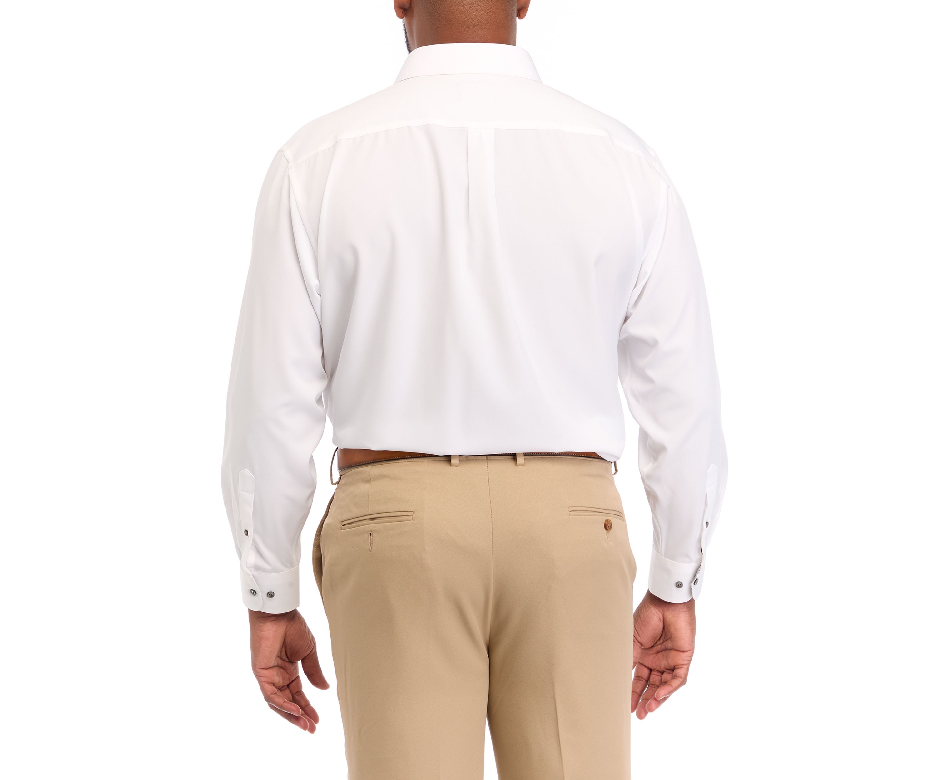 Big & Tall Stretch Solid Contrast Shirt