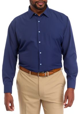 Saddlebred® Big & Tall Stretch Solid Contrast Shirt | belk