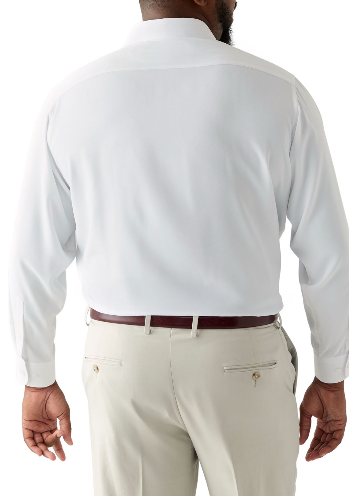 Big Twill Solid Performance Dress Shirt