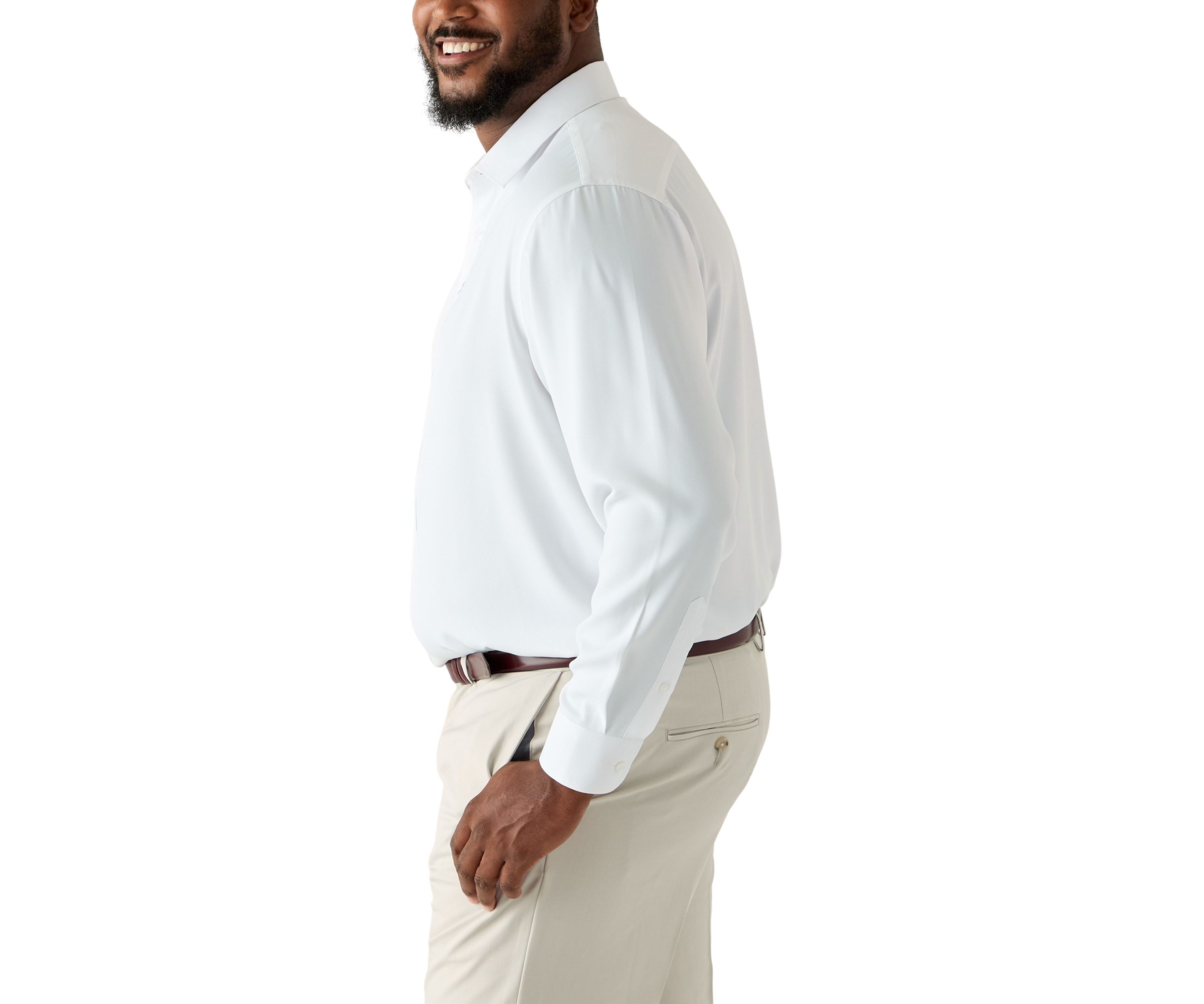 Big Twill Solid Performance Dress Shirt