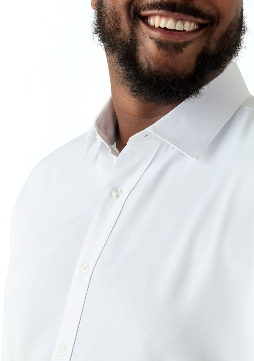 Big Twill Solid Performance Dress Shirt