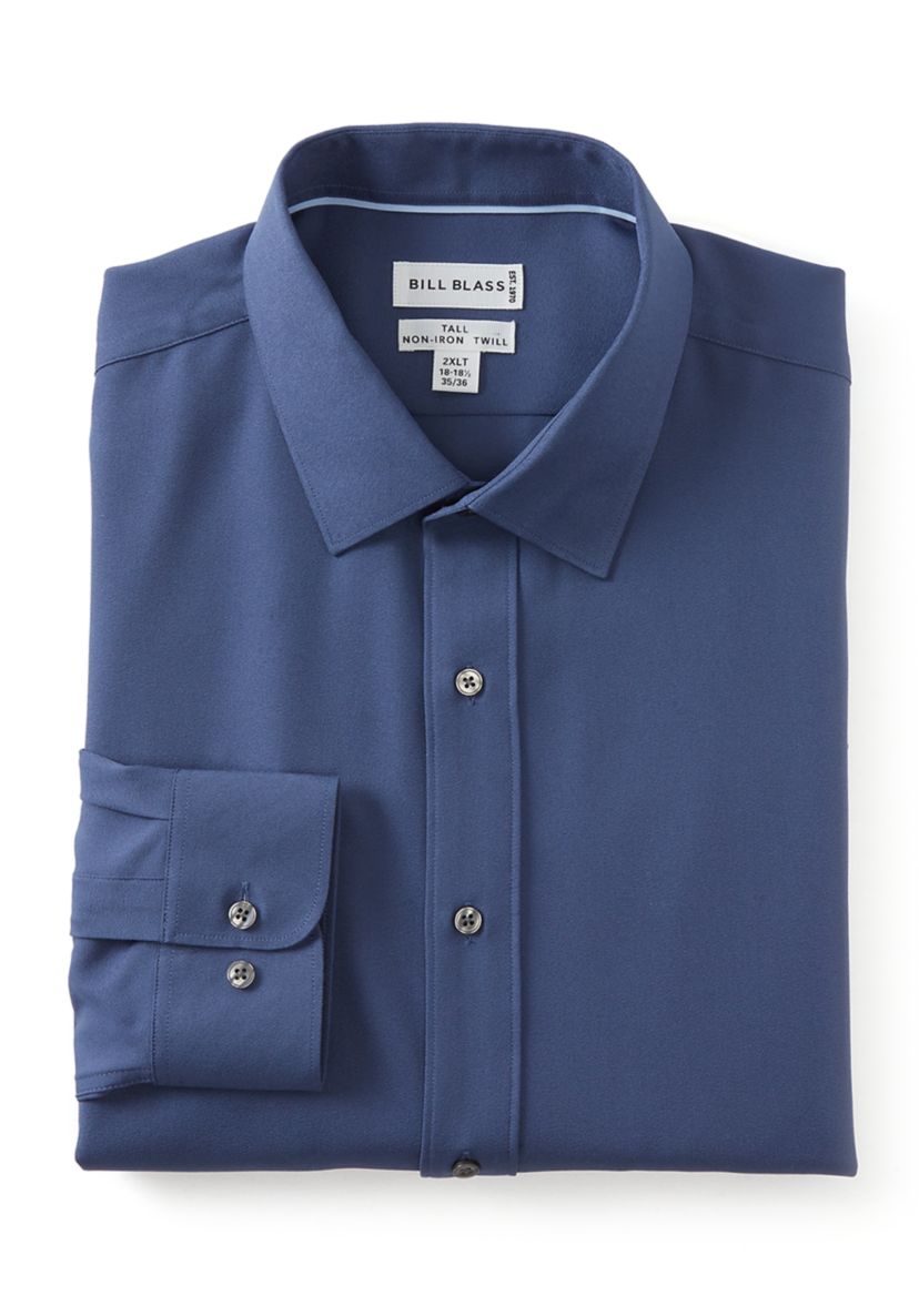 Big Twill Solid Performance Dress Shirt