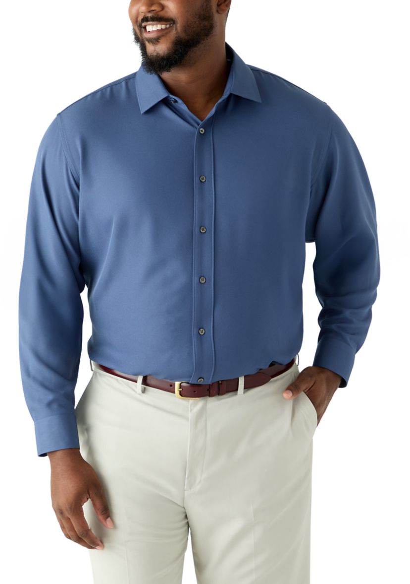 Big Twill Solid Performance Dress Shirt