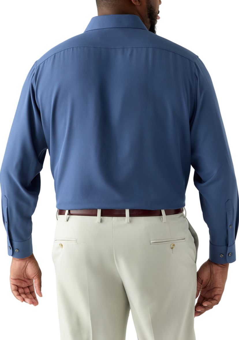 Big Twill Solid Performance Dress Shirt