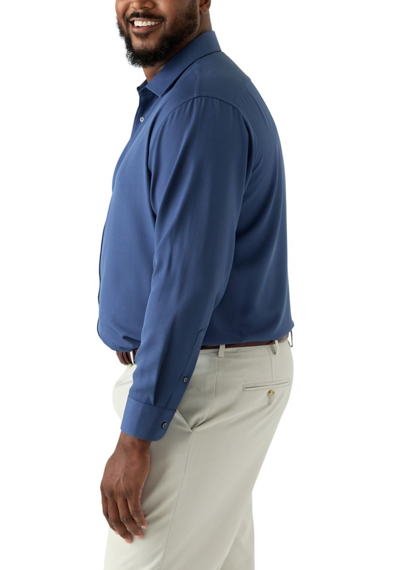 Big Twill Solid Performance Dress Shirt