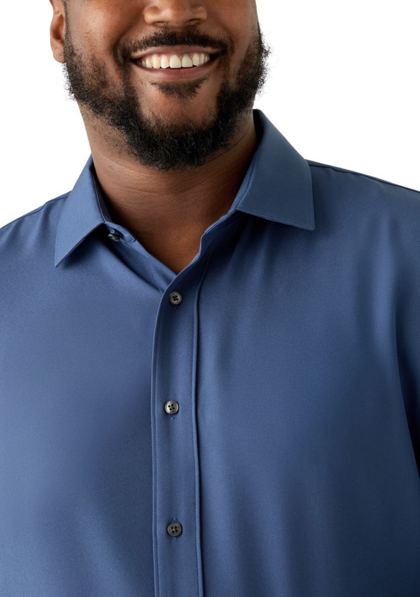 Big Twill Solid Performance Dress Shirt