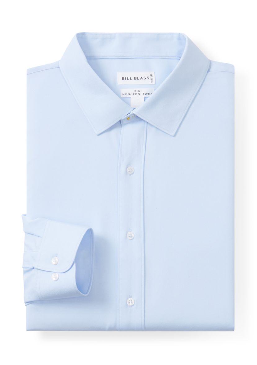 big and tall performance dress shirts Byron White Performance Dress Shirt Big and Tall, White / 20 x 36/37