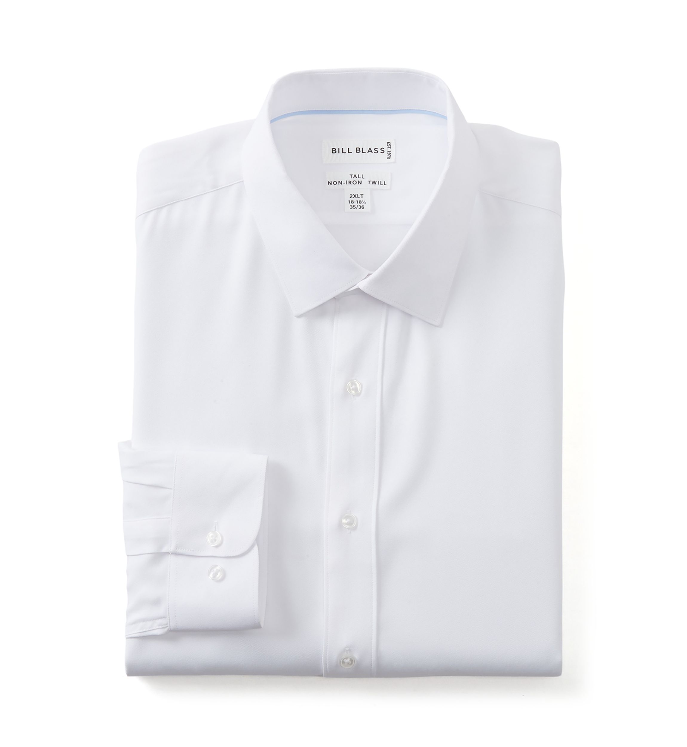 Tall Twill Solid Performance Dress Shirt 
