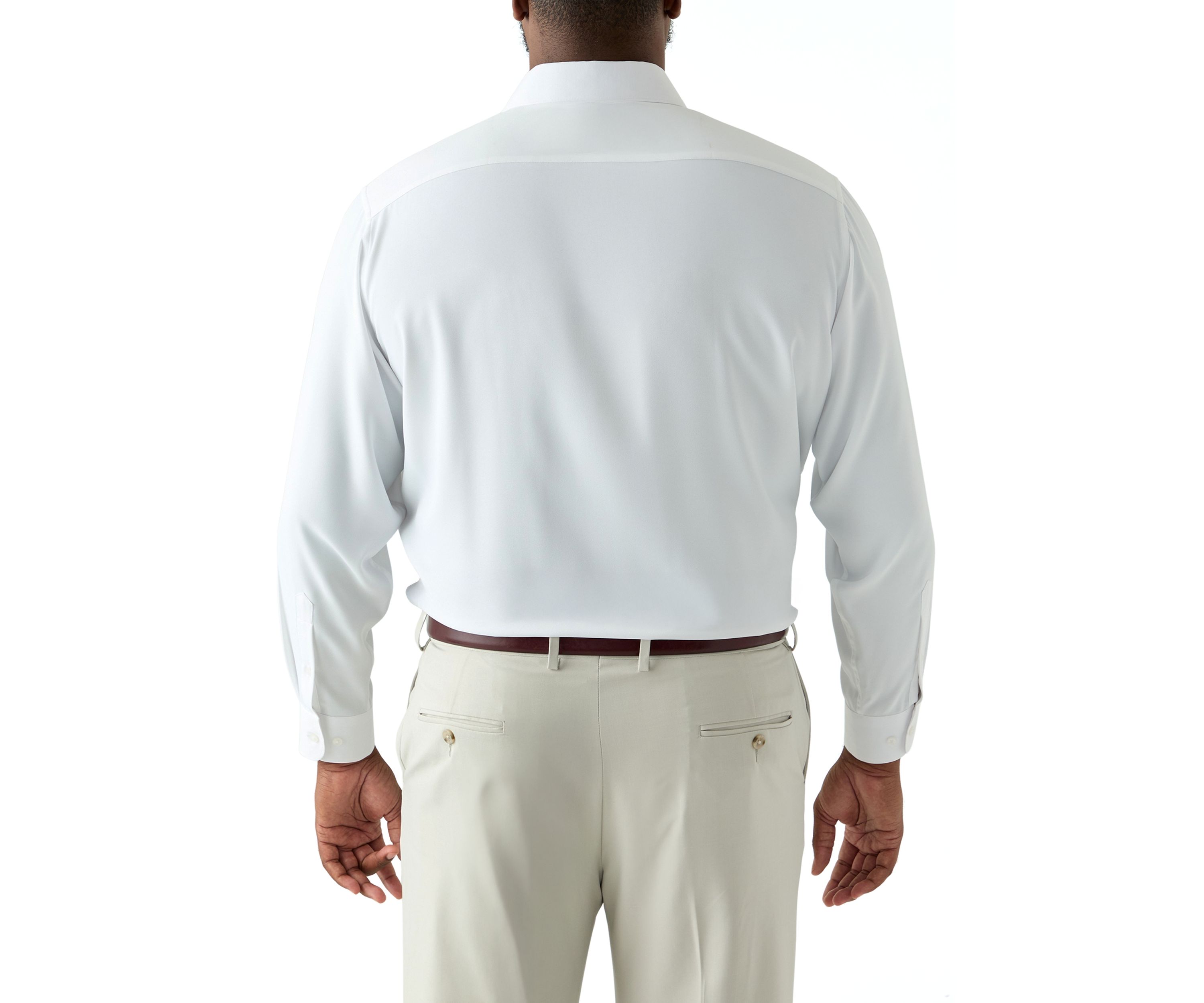 Tall Twill Solid Performance Dress Shirt 
