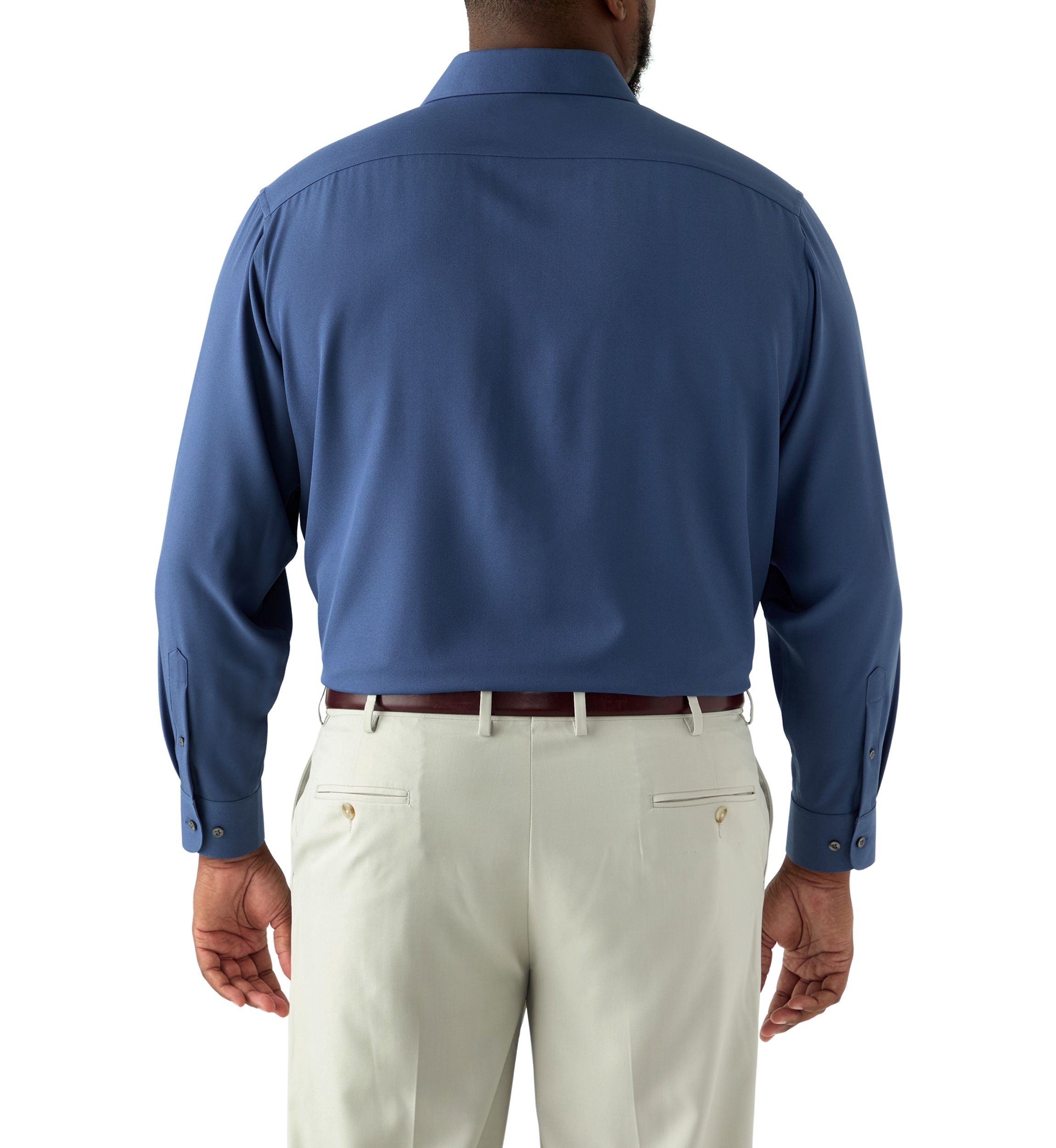 Tall Twill Solid Performance Dress Shirt 