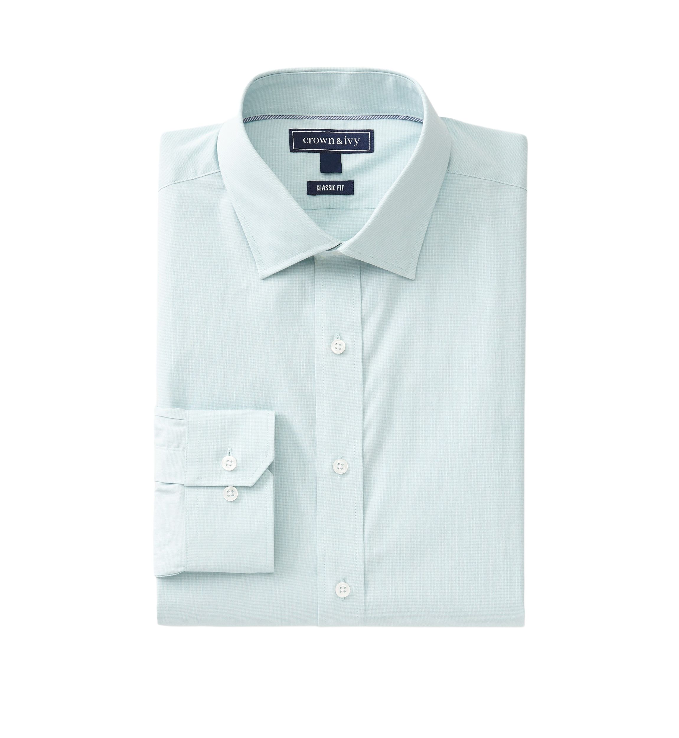 Soft Green Textured Button Down Shirt